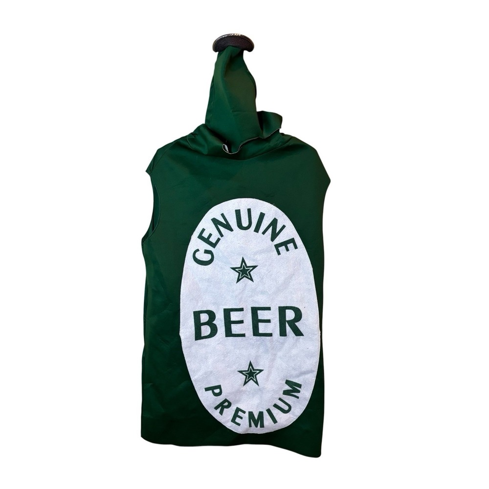 Rasta Imposta Genuine Beer Bottle Costume Adult One Size Halloween Party Green